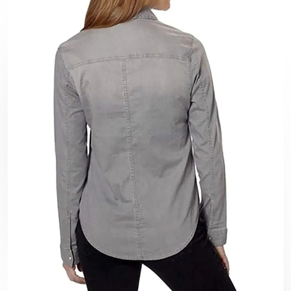 Calvin Klein Jeans Gray Long Sleeve Button Down Shirt. Pre-Owned. - Picture 2 of 13